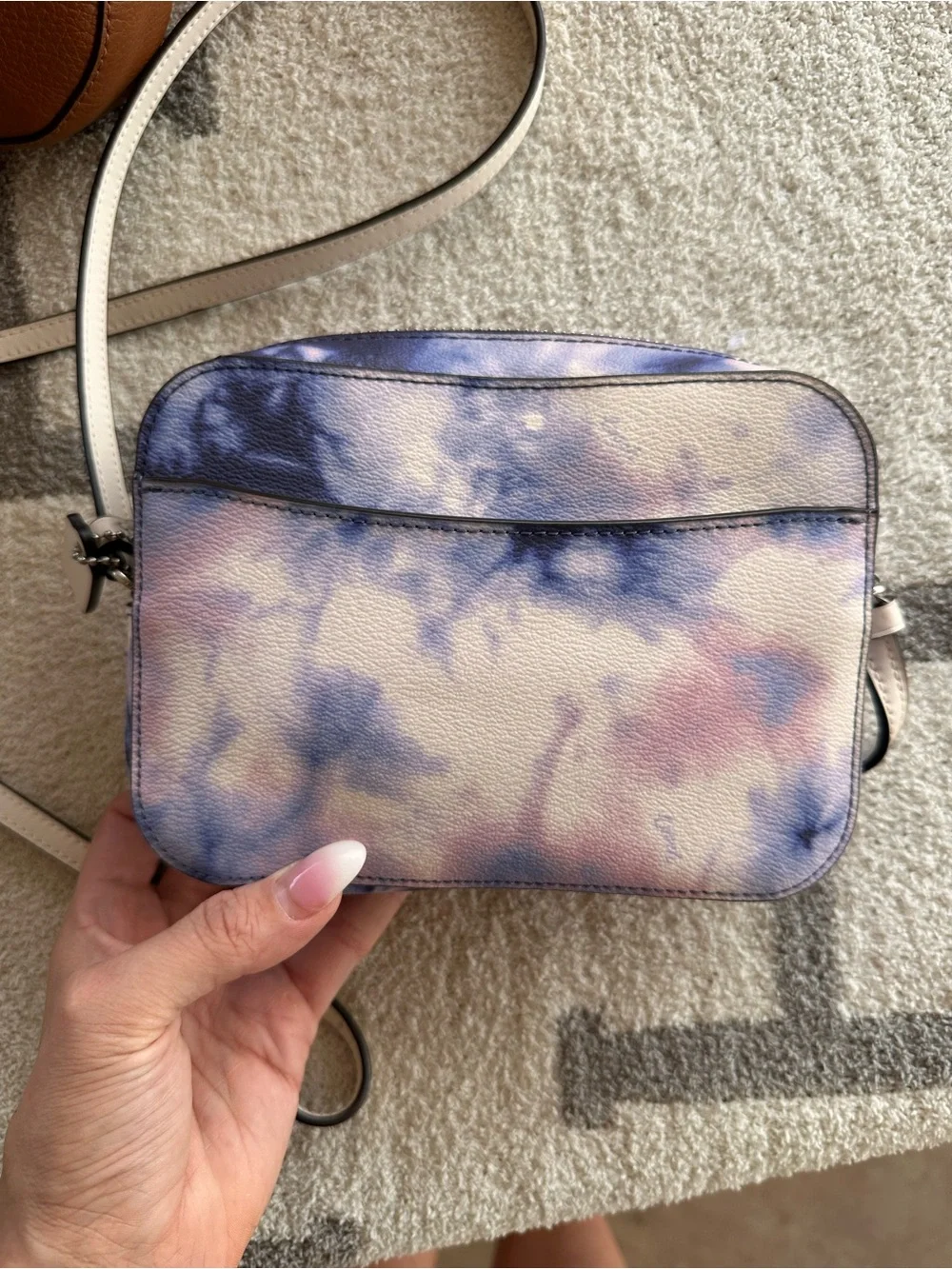 Coach Tie-Dye Crossbody in White, Blue and Pink